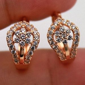 18kt Gold Filled Topaz Flower Water Drops